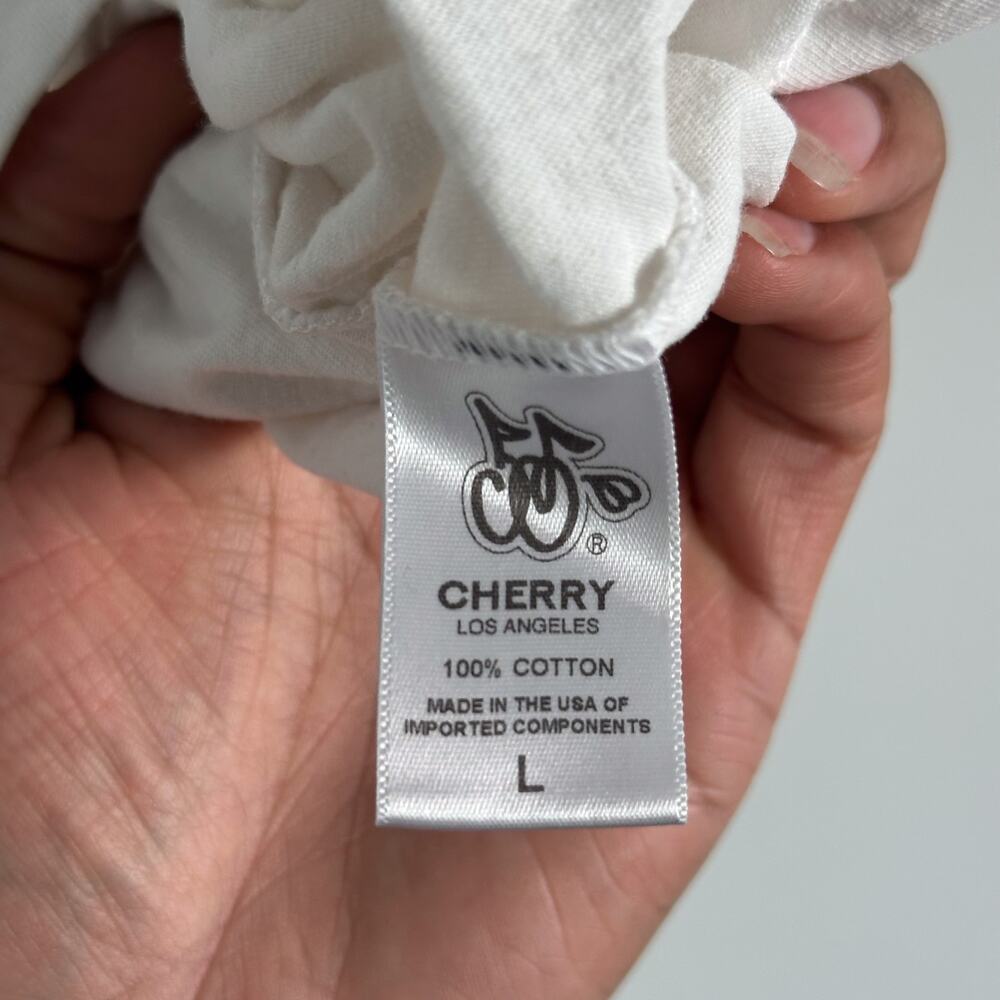 Cherry LA x The Mainliners Baby Tee in White - Picture 10 of 12